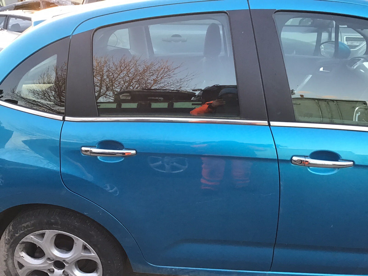 CITROEN C3 DRIVER'S SIDE O/S REAR DOOR  BELLE ILE BLUE KGW 2009 20161