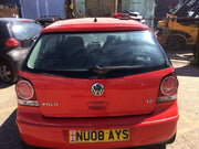 VOLKSWAGEN POLO 9N3 TAILGATE FLASH RED LP3G 2005 20082