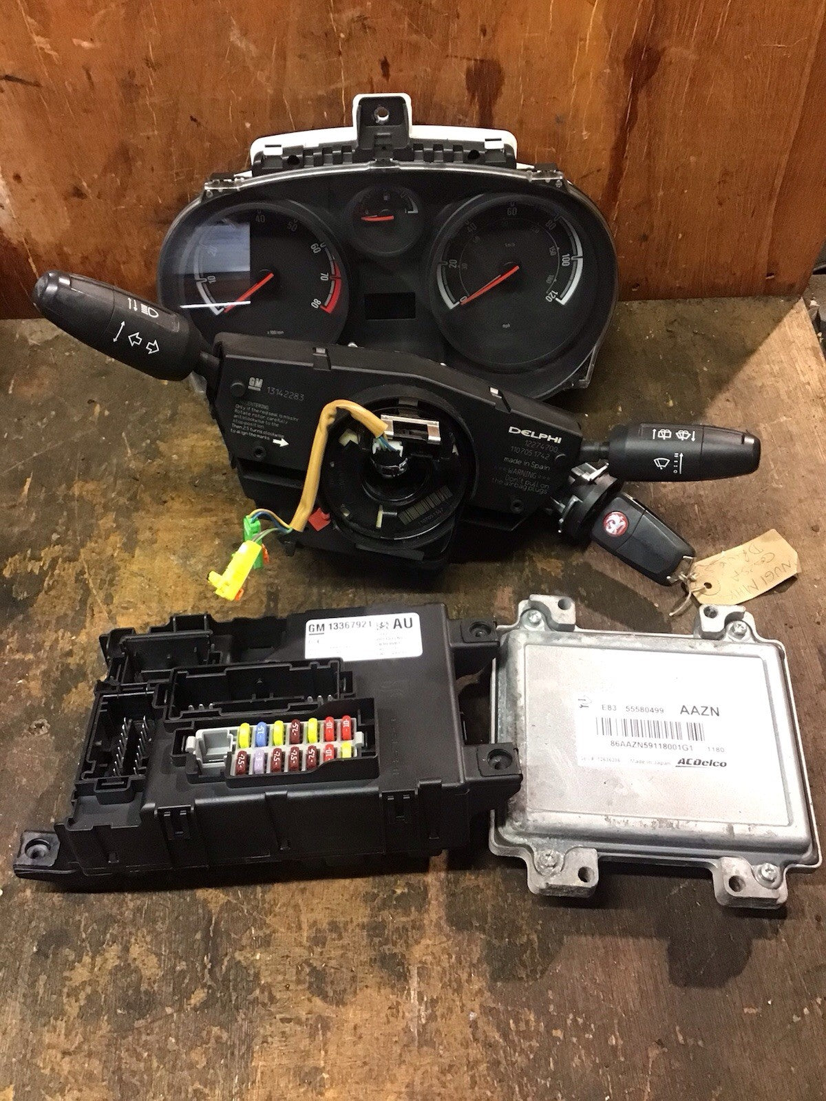 VAUXHALL CORSA D 1.2 PETROL ECU KIT 55580499 AAZN A12XER 2010 20141