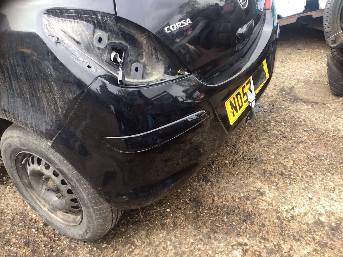 VAUXHALL CORSA D REAR BUMPER BLACK SAPPHIRE Z20R 2006 20107