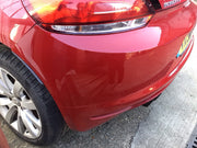 VOLKSWAGEN SCIROCCO REAR BUMPER RED PAINT CODE LA3H 2008 20137