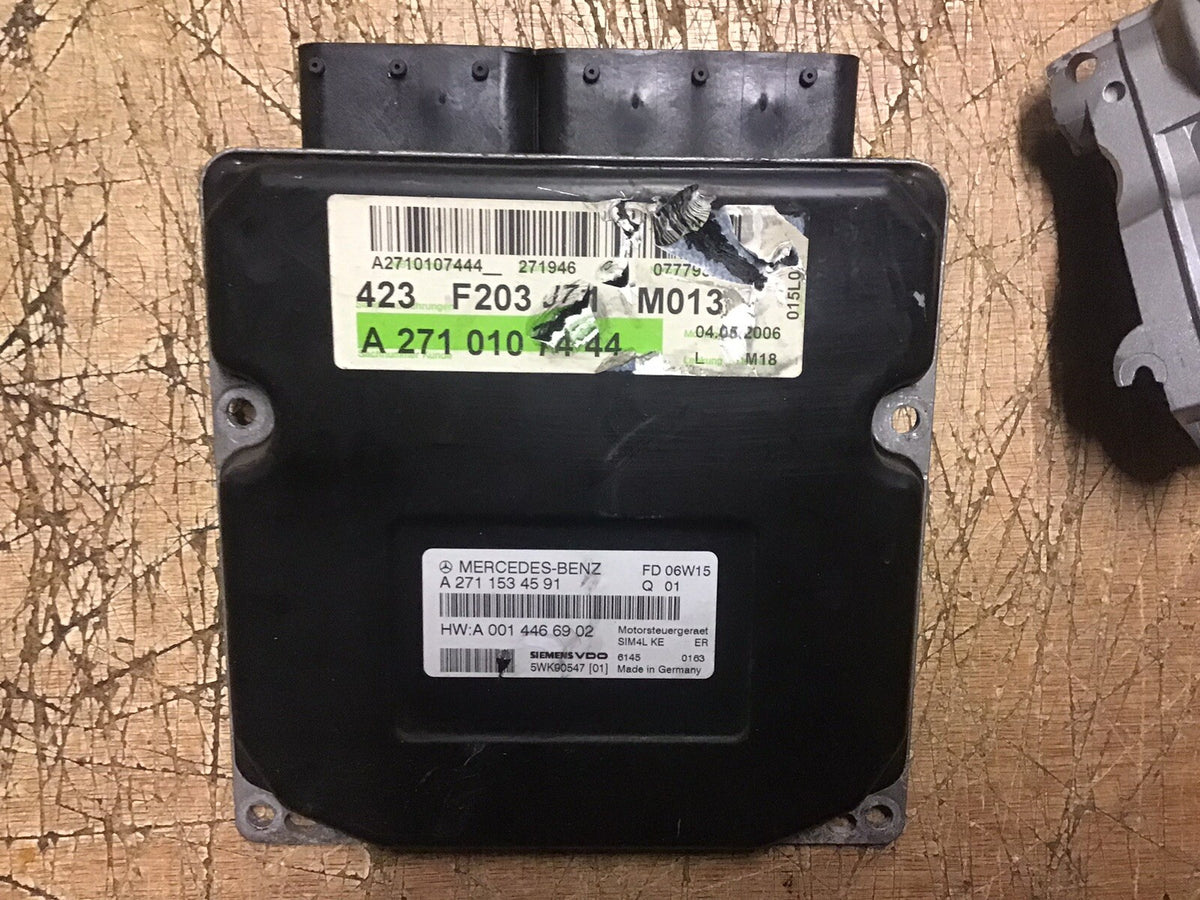 MERCEDES C180 COMPRESSOR ECU KIT A2711534591 W203 SIEMENS 5WK90547 2005 20098