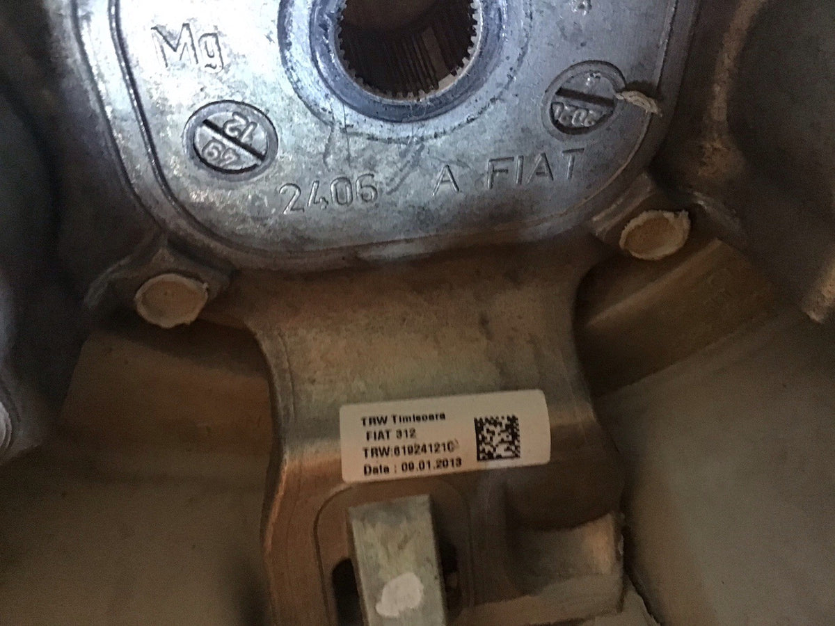FIAT 500 DRIVER'S STEERING WHEEL 61924121C 2008 20159