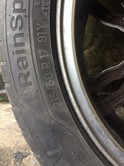 FORD FOCUS MK3.5 ALLOY WHEEL 17'' CM5J FB AND TYRE 215X50X17  2014 20189