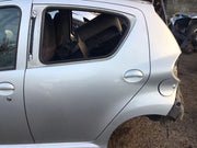 TOYOTA AYGO MK1 PASSENGER'S SIDE REAR DOOR SATIN SILVER  CODE 1E7 2005 20145