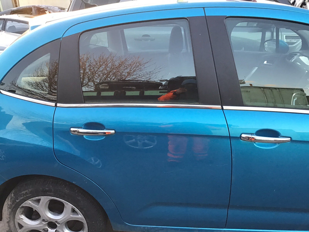 CITROEN C3 DRIVER'S SIDE O/S REAR DOOR  BELLE ILE BLUE KGW 2009 20163