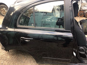 NISSAN MICRA K13 DRIVER'S SIDE O/S FRONT DOOR BLACK  KH3 2010 20170