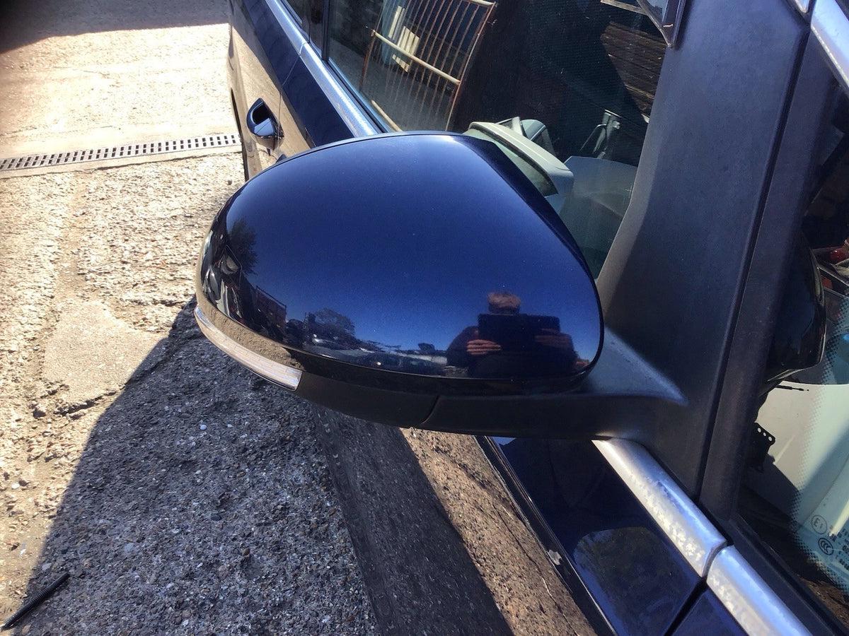 VOLKSWAGEN SHARAN MK2 DRIVERS SIDE O/S DOOR MIRROR NIGHT BLUE LH5X 2010 20230