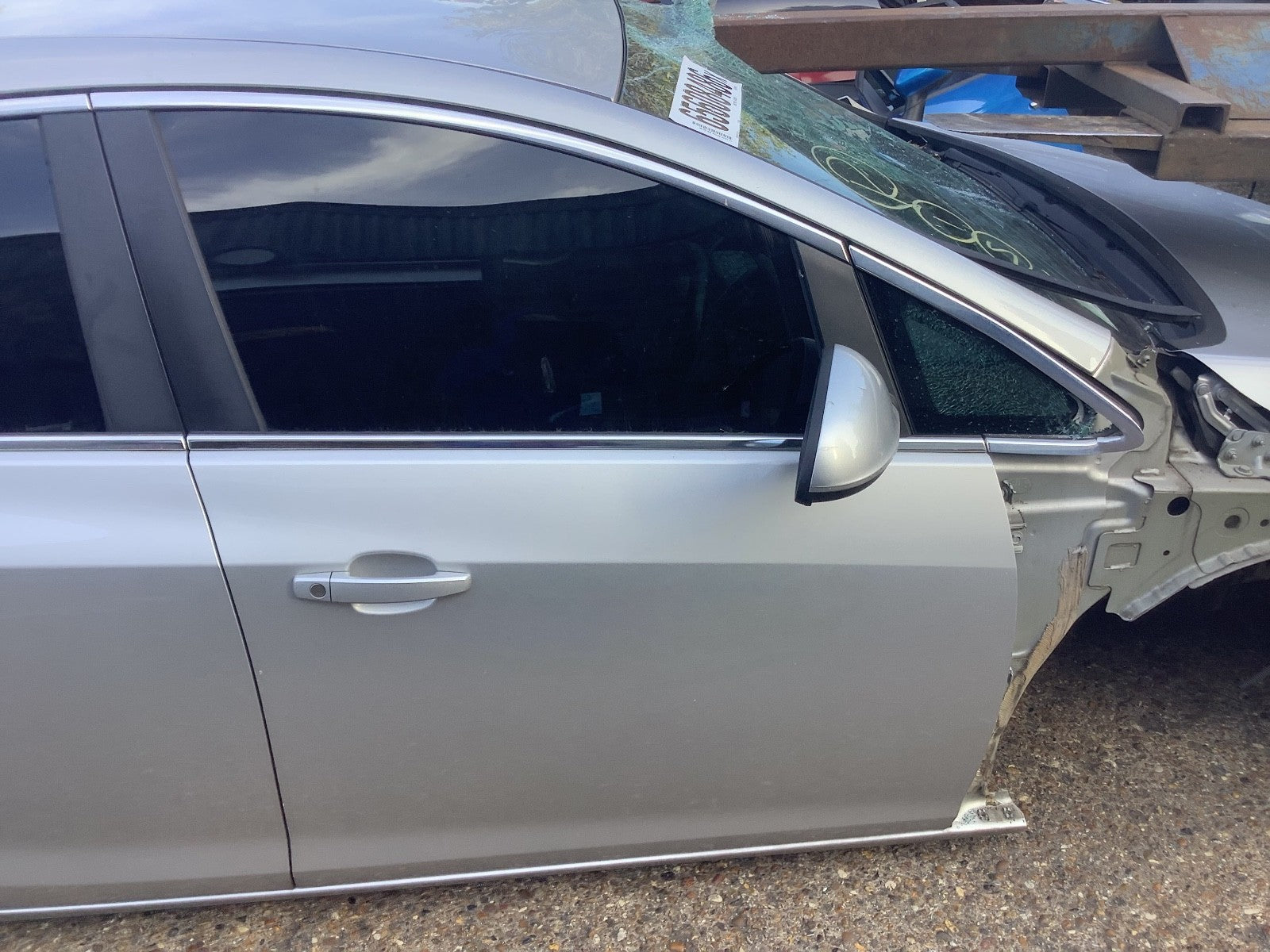 VAUXHALL ASTRA J DRIVER'S SIDE O/S FRONT  DOOR SOVERIGN SILVER Z176 2009 20150