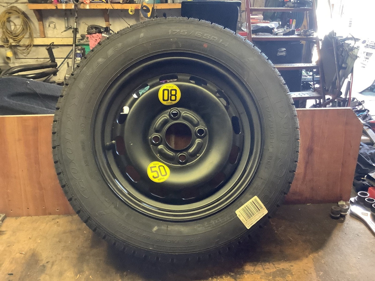 FORD FIESTA MK7 SPARE WHEEL 14'' STEEL RIM TYRE 175X65X14 2009 20172