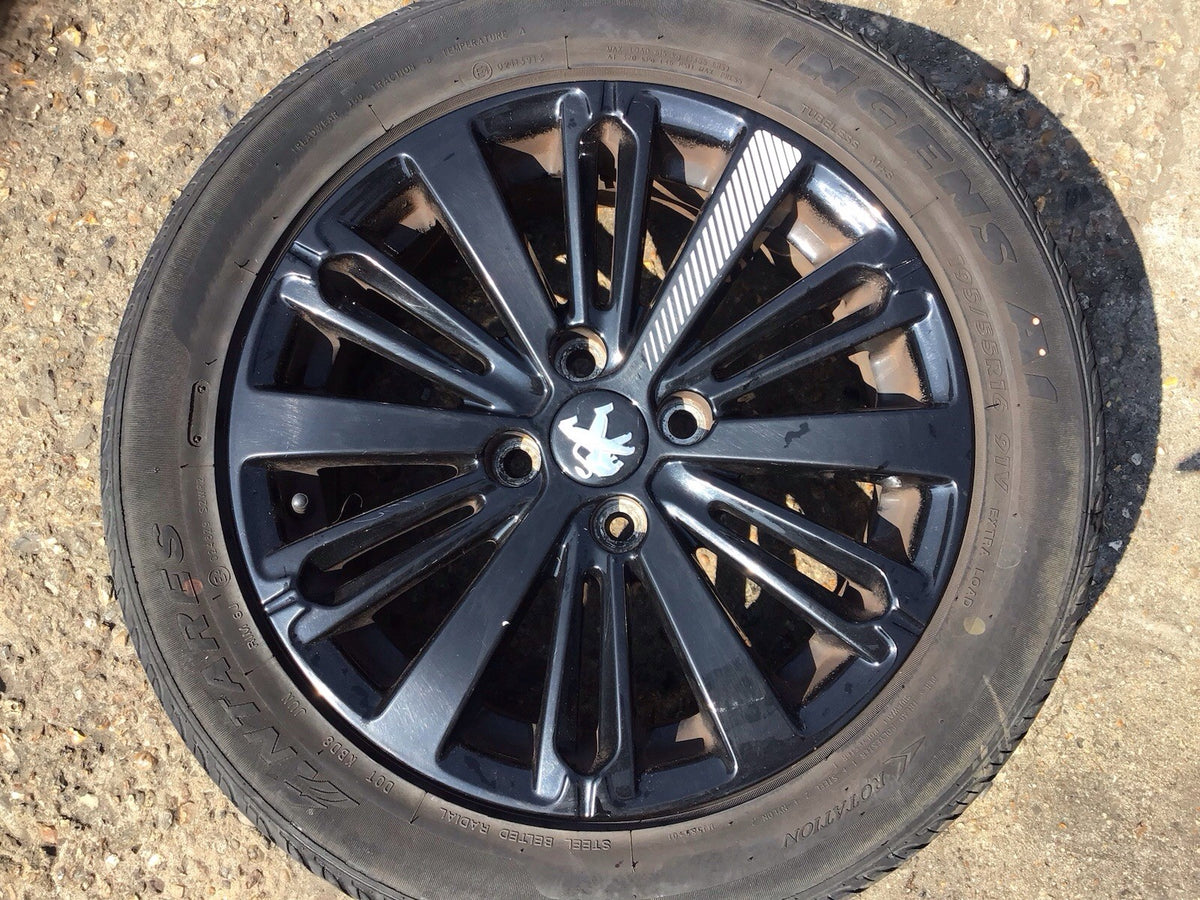 PEUGEOT 208 ALLOY WHEEL 16'' 9808137577 TYRE 195X55X15  2012 20193