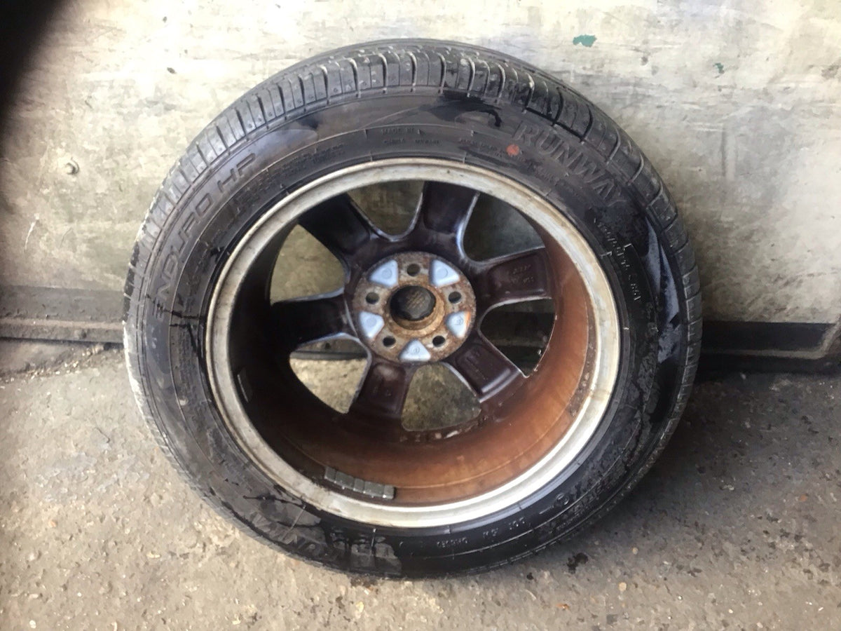 VOLKSWAGEN POLO 9N3 ALLOY WHEEL 15'' 6Q0601025R WITH TYRE 195X55X15 2005 20096
