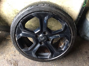 FORD FIESTA  ST BLACK ALLOY WHEEL AND TYRE 17"  7Jx17 ET47.5 C1BC TBFC2
