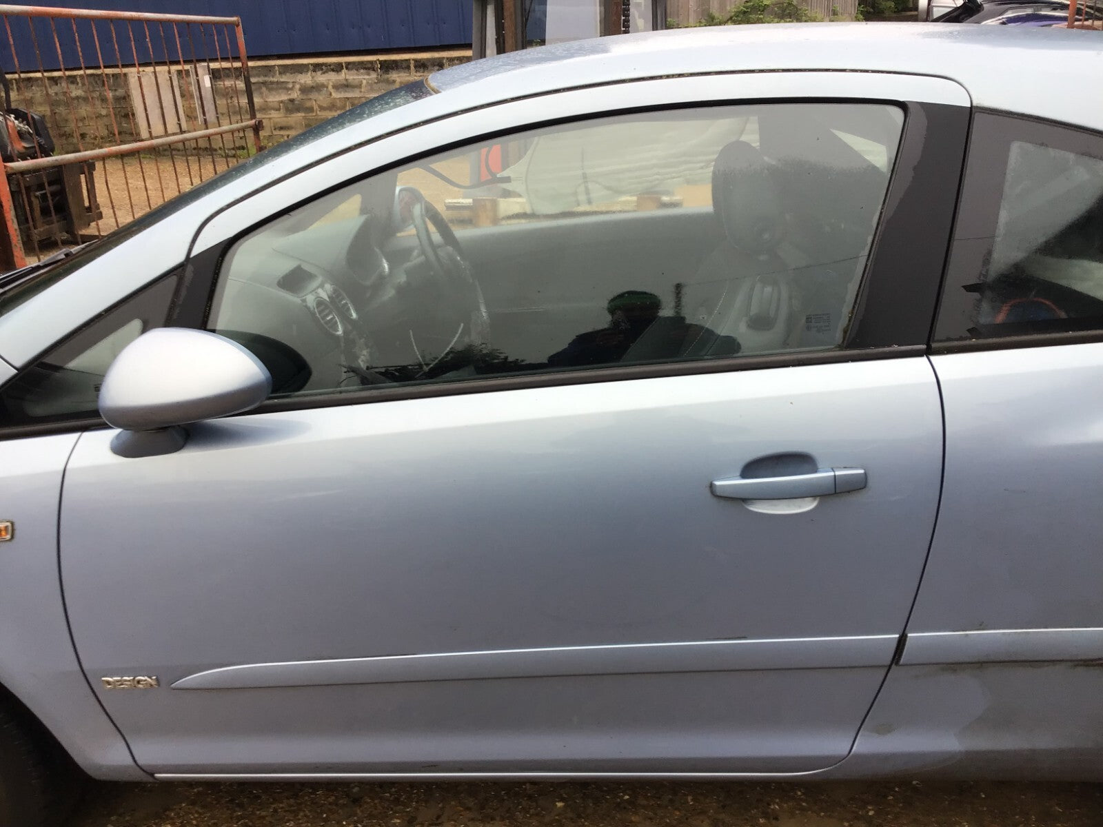 VAUXHALL CORSA D PASSENGER'S SIDE N/S FRONT DOOR AERO BLUE Z21C 3 DOOR 2006 20141