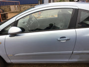 VAUXHALL CORSA D PASSENGER'S SIDE N/S FRONT DOOR AERO BLUE Z21C 3 DOOR 2006 20141