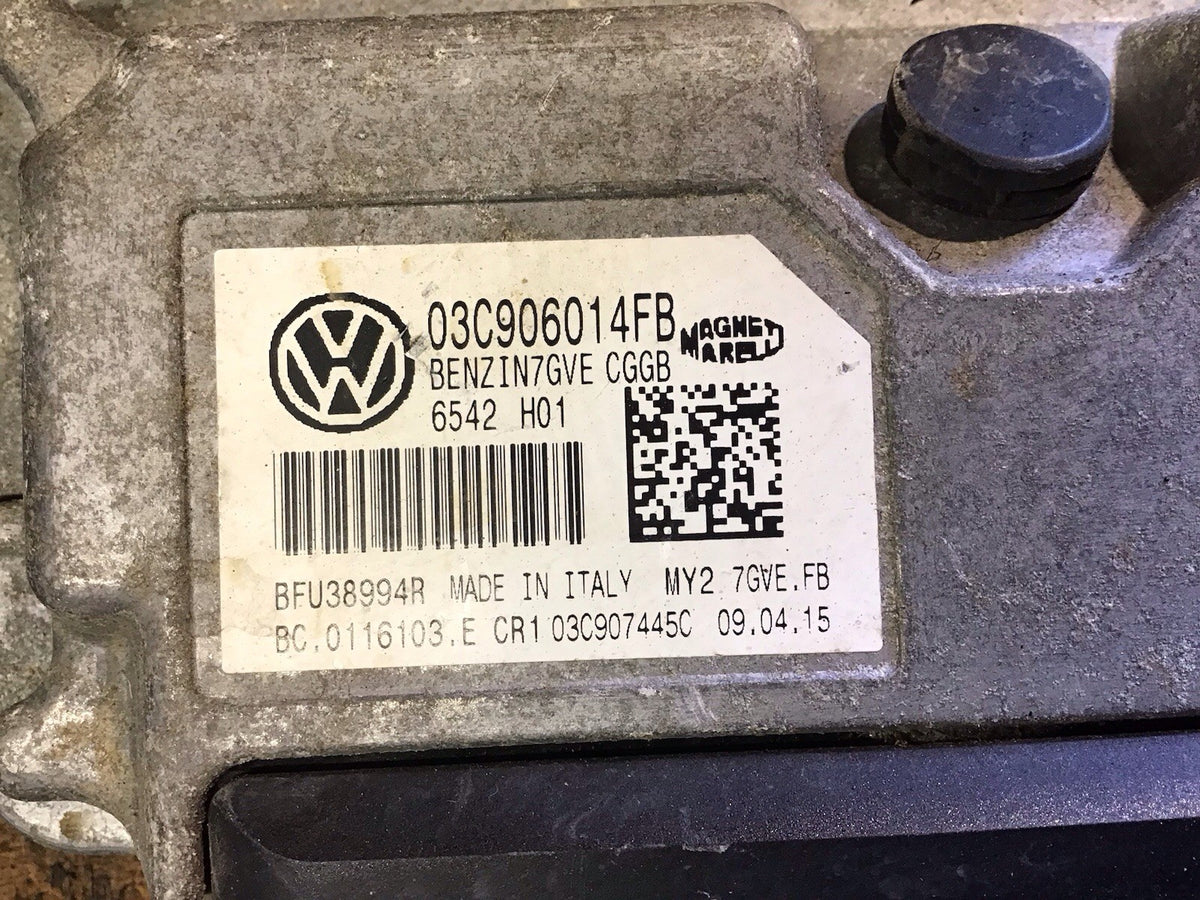 SEAT IBIZA 6J 1.4 PETROL ECU KIT 03C906014FB CGGB 2012 20175