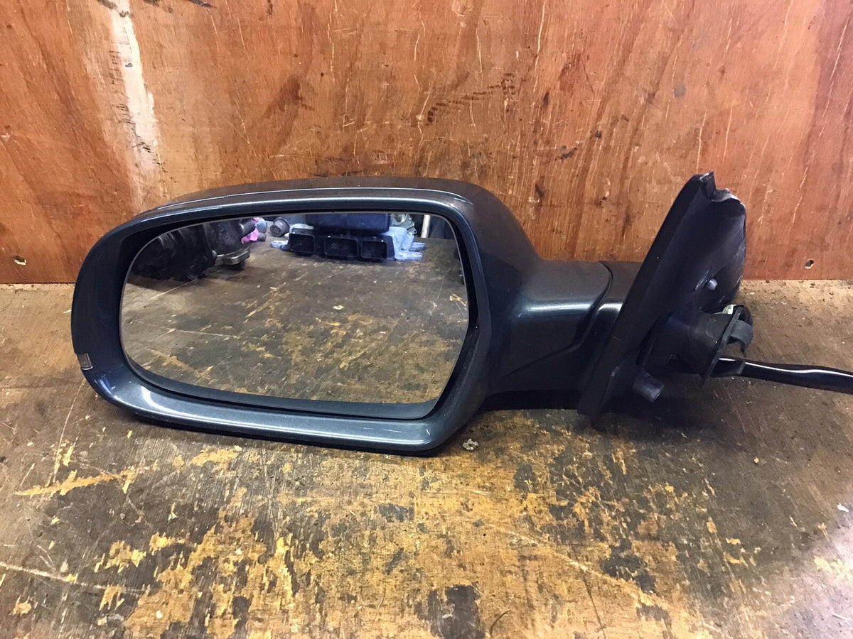 AUDI A4 B8 ESTATE PASSENGER SIDE N/S DOOR MIRROR METEOR GRAY METALLIC LZ7H 08 156