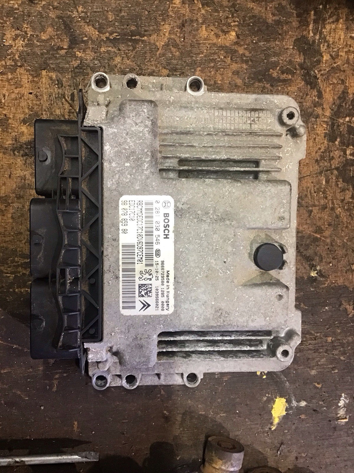 CITROEN DISPATCH EXPERT 1.6 HDI ECU KIT LOCK SET 0281030546,9807885980 07 166