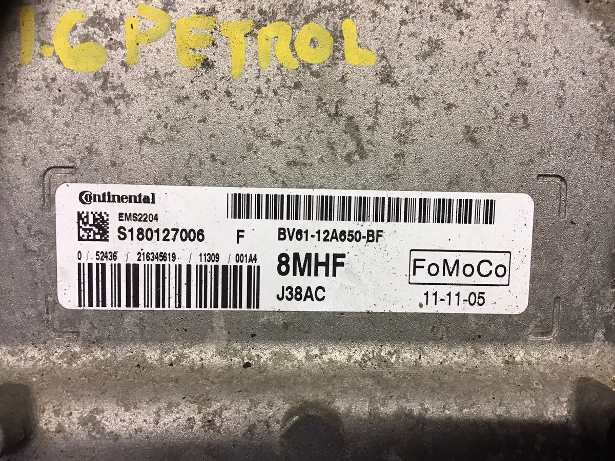FORD FOCUS 1.6 PETROL ECU BV61 12A650 BF 2014 20184