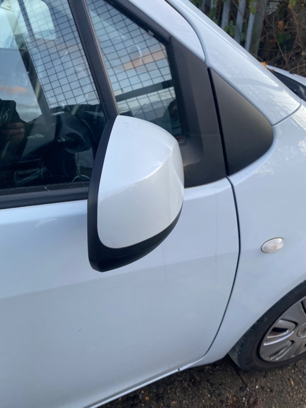 VAUHALL AGILA DRIVER'S SIDE O/S DOOR MIRROR SUGAR WHITE PAINT CODE GHK 2008 20144