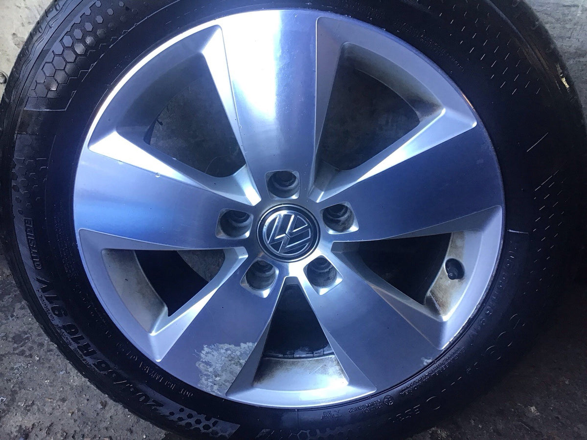 VOLKSWAGEN GOLF MK7 WHEEL 16'' ALLOY RIM TYRE 205X55X16 5G0601025AC 2013 20173