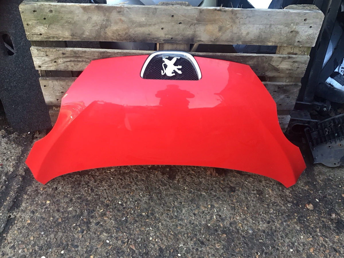 PEUGEOT 107 BONNET IN SCARLET RED PAINT CODE KJH 2005 20120