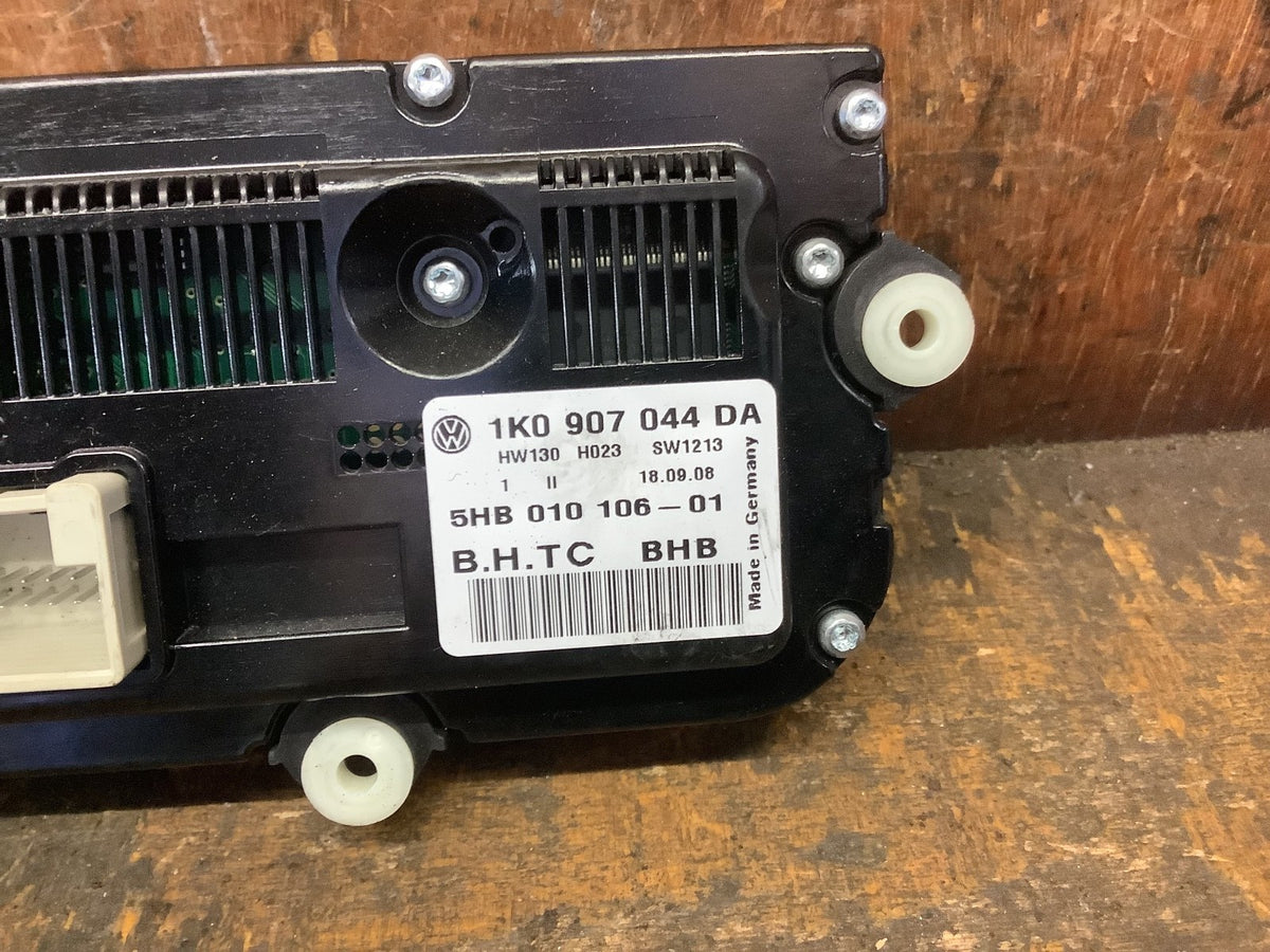 VOLKSWAGEN GOLF  HEATER CONTROL UNIT CLIMATE CONTROL 1K0907044DA 2008 20156