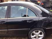 MERCEDES C CLASS W203 PASSENGER'S SIDE REAR DOOR OBSIDIAN BLACK 197 2001 20070