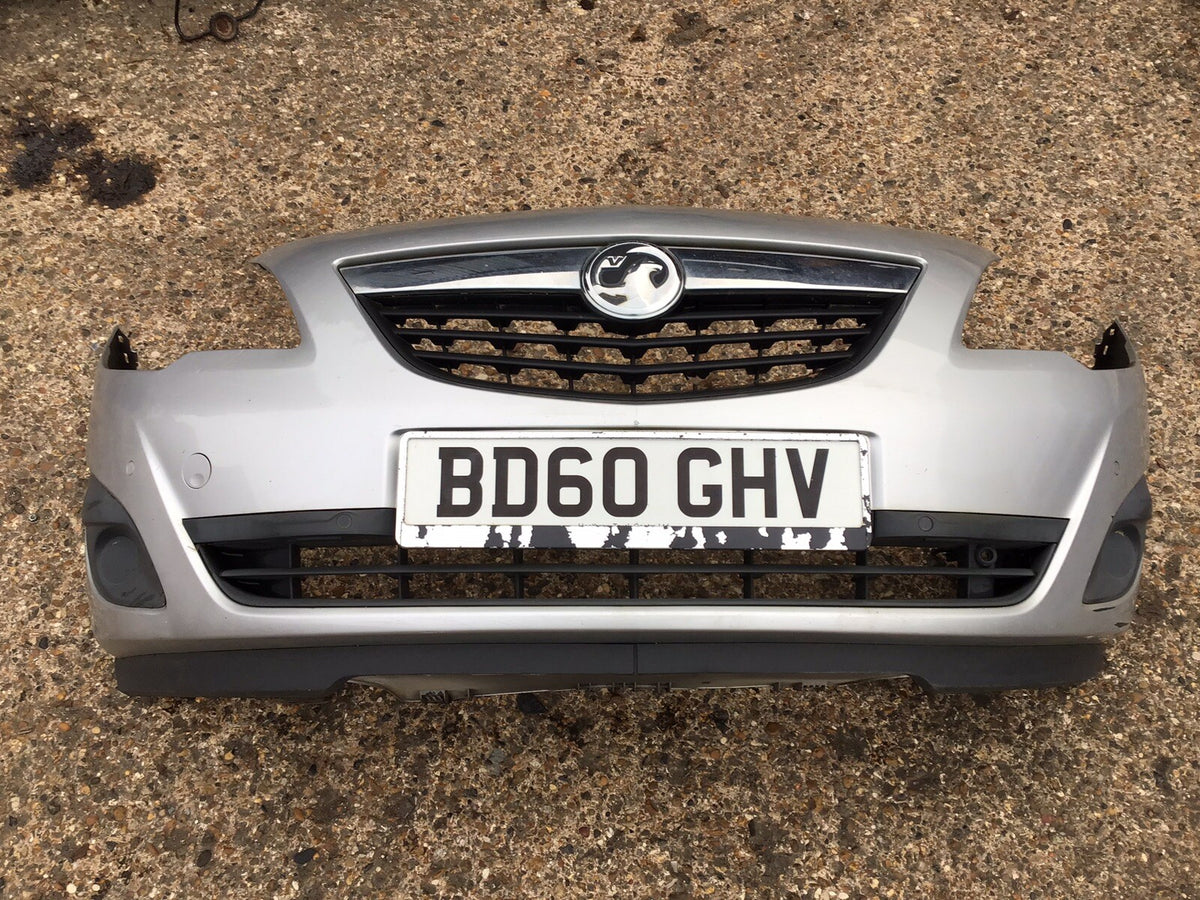 VAUXHALL MERIVA B FRONT BUMPER IN SILVER PAINT CODE Z157 2AU 2010 20175
