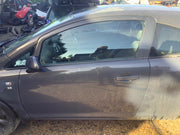 VAUXHALL CORSA D PASSENGERS SIDE N/S FRONT DOOR PHAMTOM GREY Z190 3 DOOR 06 20142