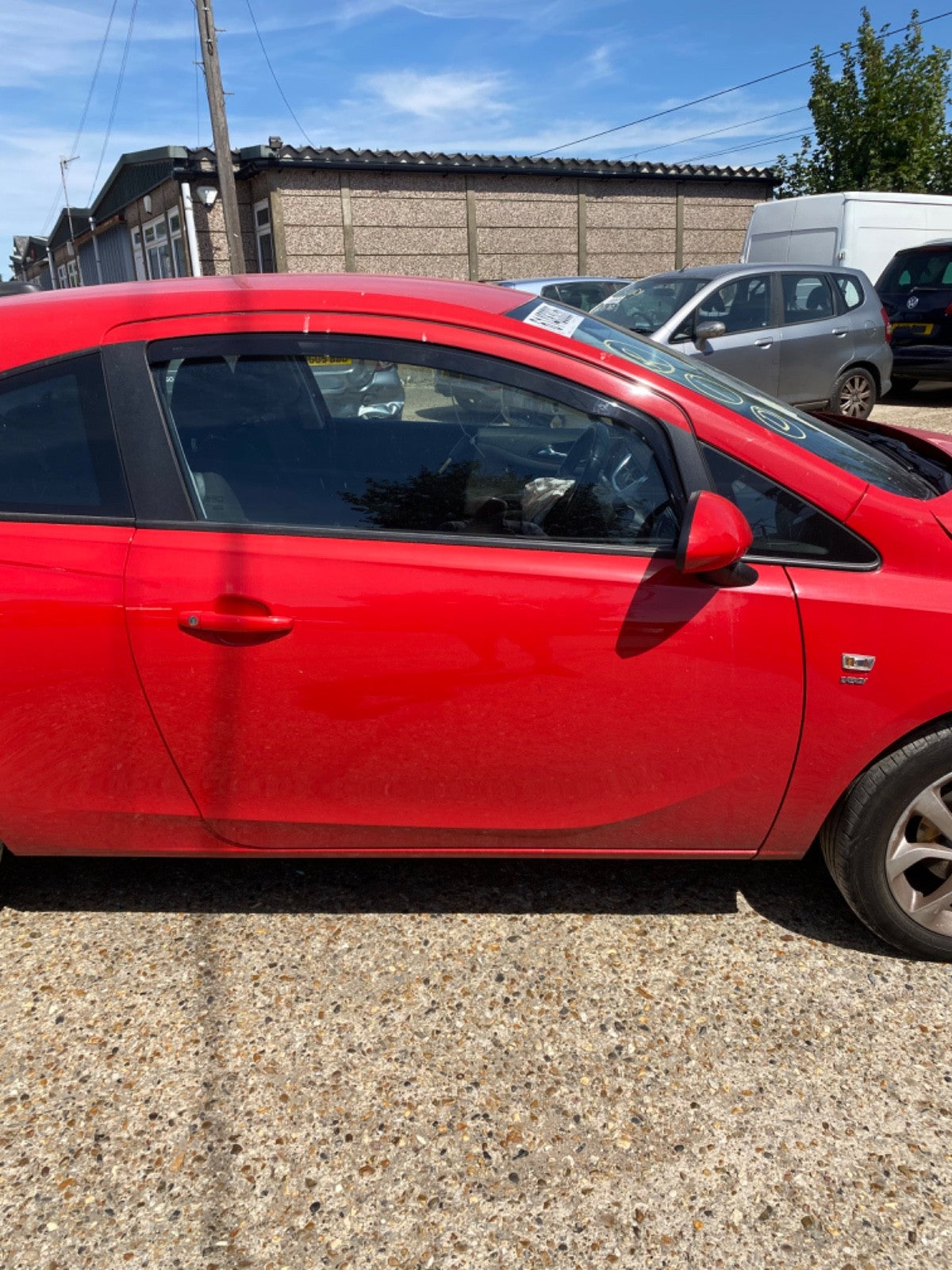 VAUXHALL CORSA E DRIVER'S SIDE O/S DOOR FLAME RED Z547 3 DOOR 2015 20192