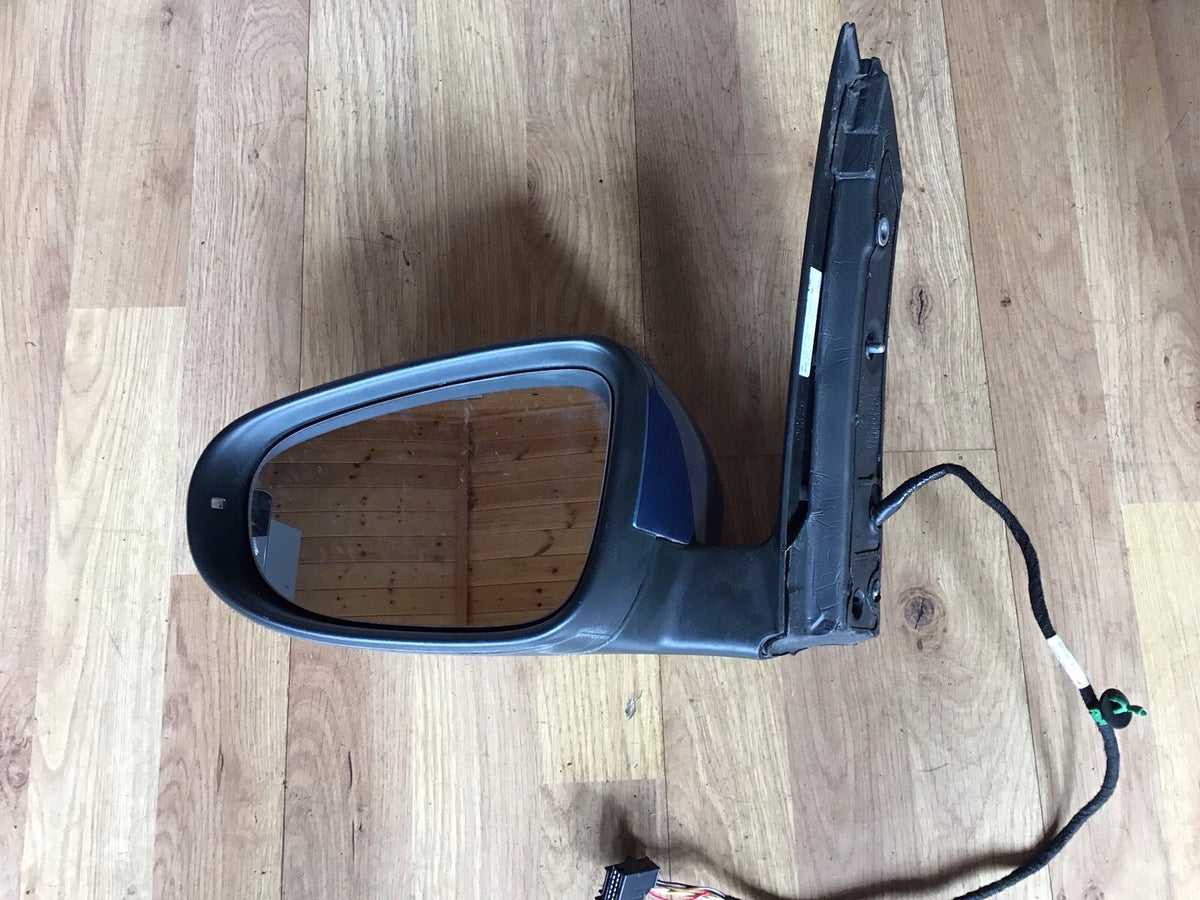 VOLKSWAGEN TOURAN PASSENGER'S SIDE N/S DOOR MIRROR PACIFIC BLUE LA5J 2010 20152