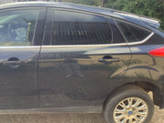 FORD FOCUS MK3 PASSENGER'S SIDE N/S REAR  DOOR PANTHER BLACK METALLIC 2011 20186