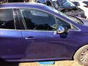 PEUGEOT 208 DRIVERS SIDE DOOR  VIRTUAL BLUE KUC  5 DOOR MODEL 2012 20182