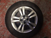 VAUXHALL CORSA D ALLOY WHEEL 15'' ET39 T093 AND TYRE 185X65X15 2006 20144