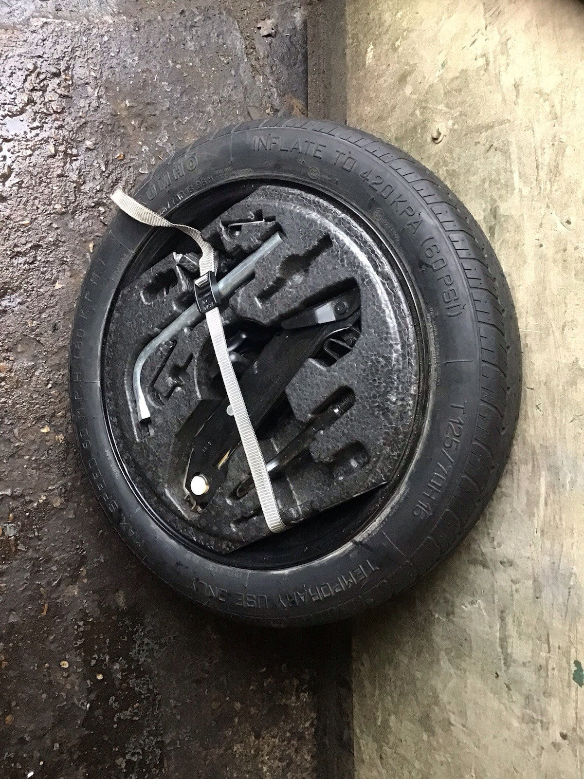 VOLKSWAGEN GOLF MK7 SPARE WHEEL 16'' STEEL RIM TYRE 125X70X16 2160927 2009 202011