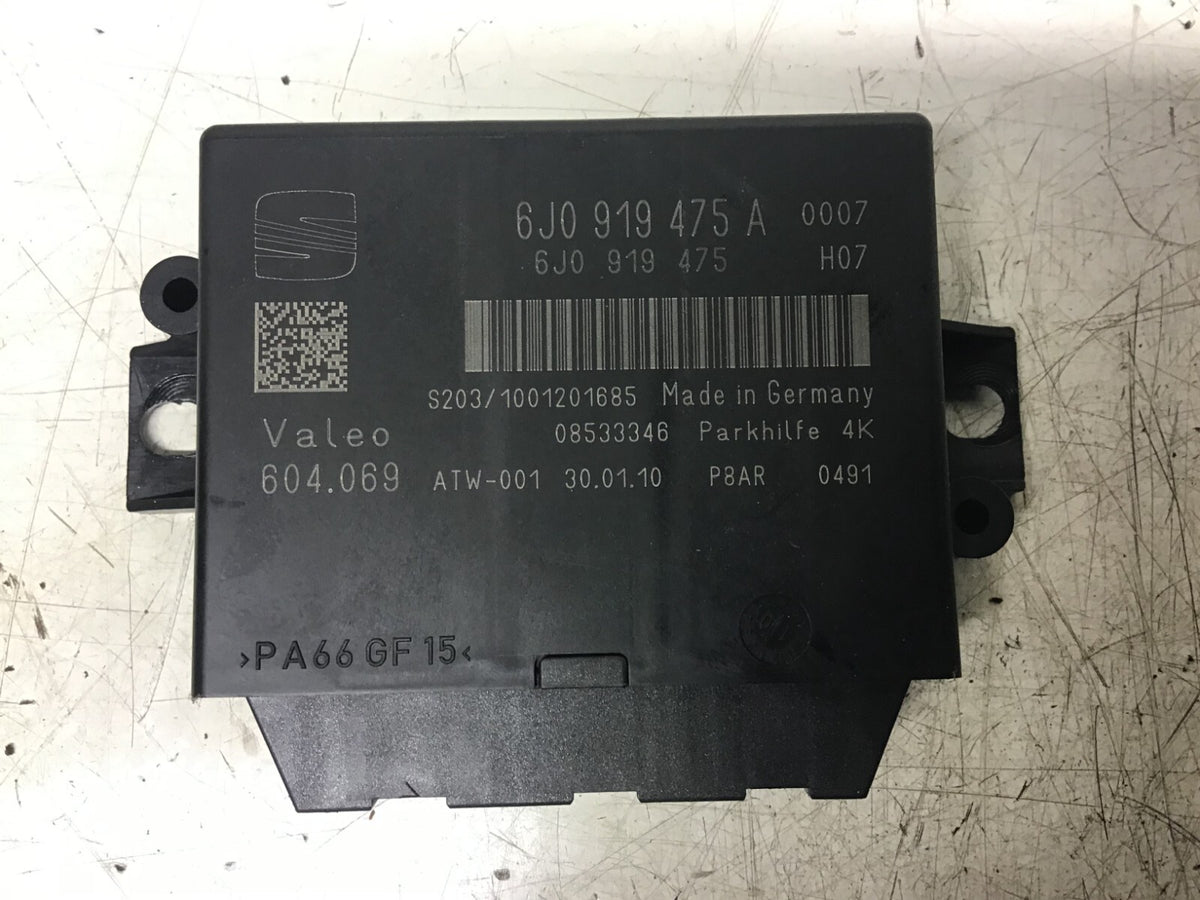 SEAT IBIZA J6 PARKING DISTANCE CONTROL UNIT 6J0919475A 2008 20122