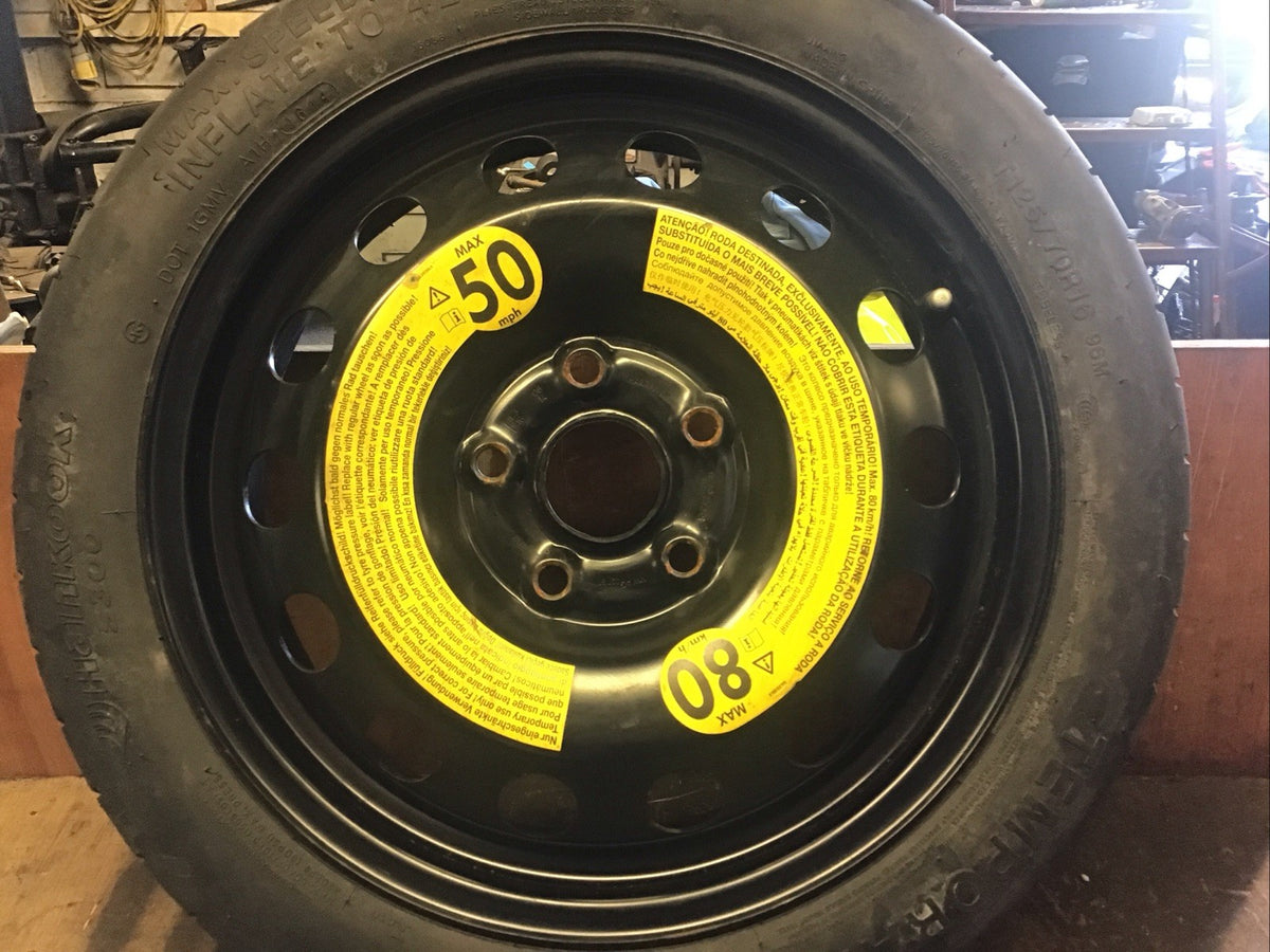 VOLKSWAGEN GOLF MK7 SPARE WHEEL 16'' STEEL RIM TYRE 125X70X16 2160927 2009 20202