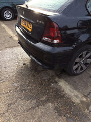 E46 BMW 318 TI  REAR BUMPER IN BLACK PAINT CODE SCHWARZ 2 ( 668 )PARKING SENSORS1