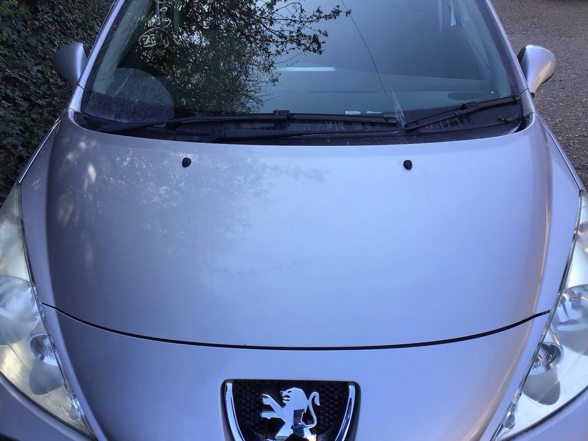 PEUGEOT 207 BONNET SILVER METALLIC PAINT CODE EZR 2006-20124