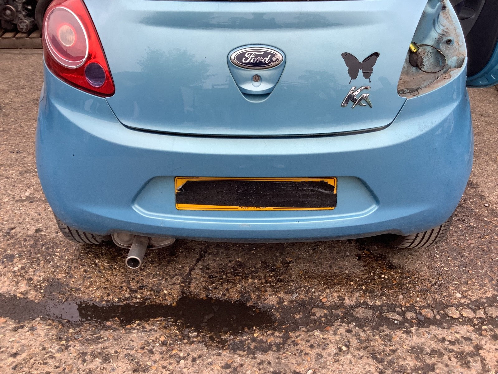 FORD KA REAR BUMPER IN SCUBA METALLIC 2009 20161