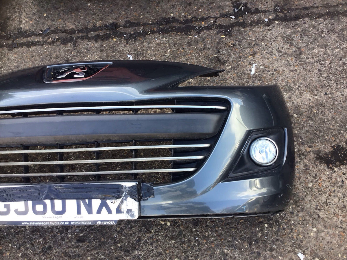 PEUGEOT 207 FRONT BUMPER GREY GALLIUM  PAINT CODE KTB  2010 20128