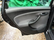 SEAT ALTEA PASSENGER SIDE N/S REAR DOOR PHANTOM BLACK METALLIC LZ9Y 2008 20145