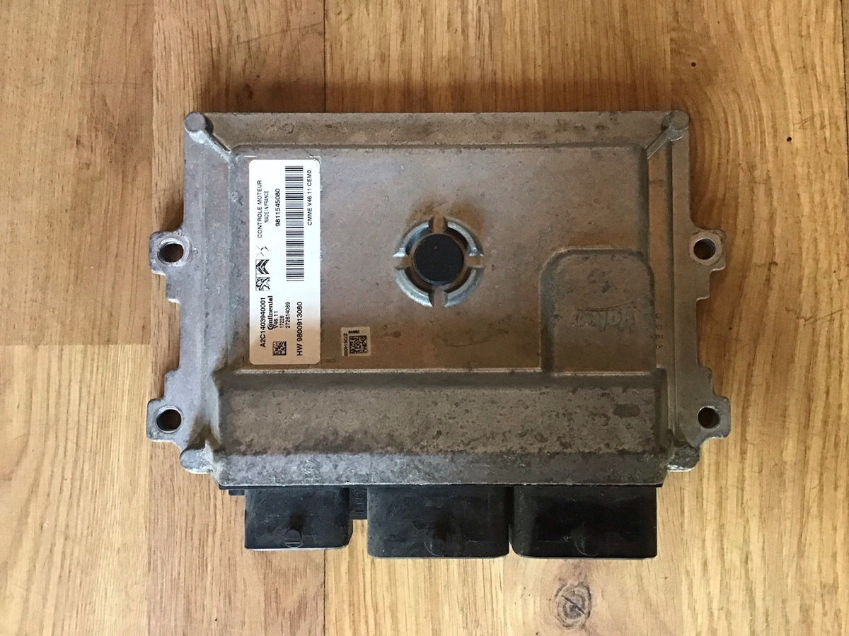 PEUGEOT 208 1.2 PETROL ECU KIT 9811545080 MANUAL EB2F HMZ 2014 20195