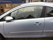 VAUXHALL CORSA D PASSENGER'S SIDE N/S FRONT DOOR AERO BLUE Z21C 3 DOOR 2006 20144