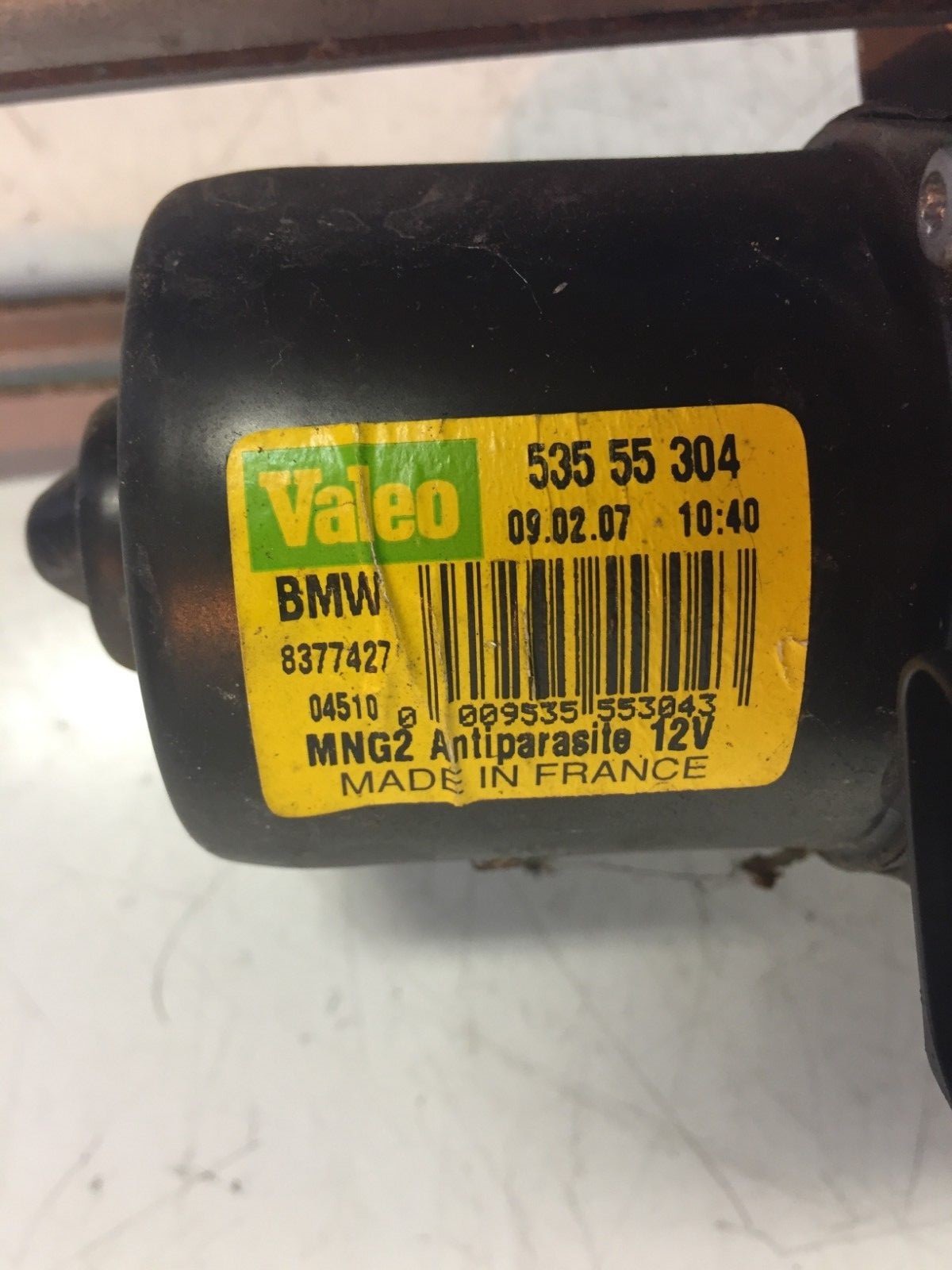BMW MINI R56 FRONT WIPER MOTOR AND LINKAGE VALEO 53555304 2007 2013  4