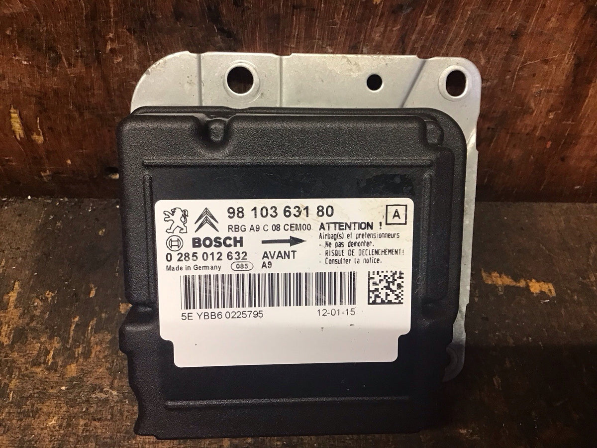 PEUGEOT 208 AIR BAG MODULE SENSOR ECU 9810363180 2013 20191