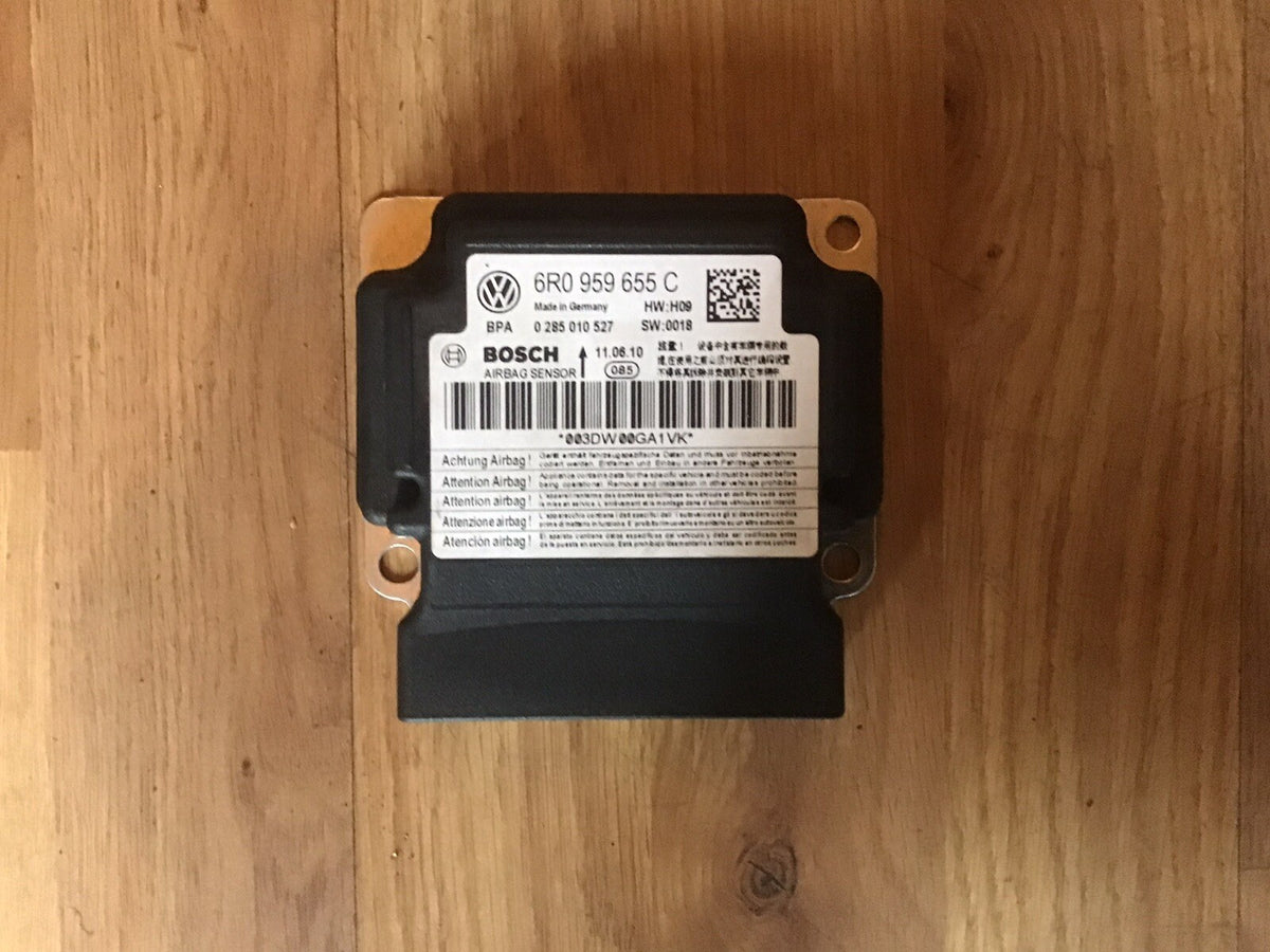 VOLKSWAGEN POLO 6R AIRBAG CONTROL MODULE ECU 6R0959655C 2009 20132