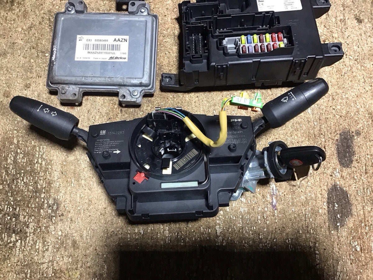 VAUXHALL CORSA D 1.2 PETROL ECU KIT 55580499 AAZN A12XER 2010 20142
