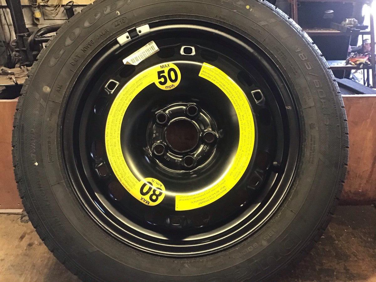VOLKSWAGEN POLO STEEL WHEEL 15'' SPARE WHEEL 6R0601027 TYRE 185X60X15 2009 20174